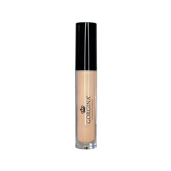 A bottle of concealer with black lid.