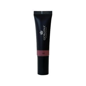 A black tube of Gorgina Matte Liquid Lipstick in shade 04, shown upright against a white background.